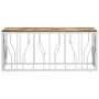 Couchtisch aus recyceltem Holz aus Edelstahl und Silber von vidaXL, Couchtisch - Ref: Foro24-350056, Preis: 104,67 €, Rabatt: %