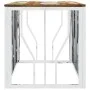 Couchtisch aus recyceltem Holz aus Edelstahl und Silber von vidaXL, Couchtisch - Ref: Foro24-350056, Preis: 104,67 €, Rabatt: %