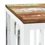 Couchtisch aus recyceltem Holz aus Edelstahl und Silber von vidaXL, Couchtisch - Ref: Foro24-350056, Preis: 104,67 €, Rabatt: %