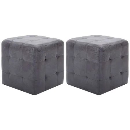 Bedside tables 2 units artificial suede gray 30x30x30cm by vidaXL, Nightstands - Ref: Foro24-249015, Price: 83,74 €, Discount: %
