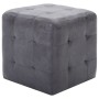 Nachttische 2 Stk. künstliches Veloursleder grau 30x30x30cm von vidaXL, Nachttische - Ref: Foro24-249015, Preis: 85,29 €, Rab...
