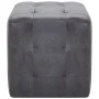 Bedside tables 2 units artificial suede gray 30x30x30cm by vidaXL, Nightstands - Ref: Foro24-249015, Price: 83,74 €, Discount: %