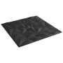Paneles de pared 48 uds XPS amatista negro 50x50 cm 12 m²