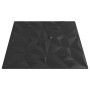 Paneles de pared 48 uds XPS amatista negro 50x50 cm 12 m²