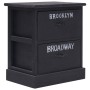Nightstands 2 units black Paulownia wood 38x28x45 cm by vidaXL, Nightstands - Ref: Foro24-284059, Price: 71,32 €, Discount: %