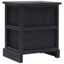 Nightstands 2 units black Paulownia wood 38x28x45 cm by vidaXL, Nightstands - Ref: Foro24-284059, Price: 71,32 €, Discount: %
