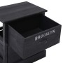Nightstands 2 units black Paulownia wood 38x28x45 cm by vidaXL, Nightstands - Ref: Foro24-284059, Price: 71,32 €, Discount: %