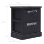 Nightstands 2 units black Paulownia wood 38x28x45 cm by vidaXL, Nightstands - Ref: Foro24-284059, Price: 71,32 €, Discount: %