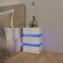 Nachttisch LED-Licht aus Holzwerkstoff weiß 45x35x67 cm von vidaXL, Nachttische - Ref: Foro24-326840, Preis: 112,24 €, Rabatt: %