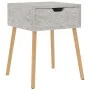 Concrete gray engineered wood bedside table 40x40x56 cm by vidaXL, Nightstands - Ref: Foro24-326803, Price: 54,12 €, Discount: %
