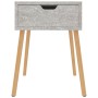 Concrete gray engineered wood bedside table 40x40x56 cm by vidaXL, Nightstands - Ref: Foro24-326803, Price: 54,95 €, Discount: %