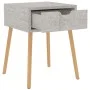 Concrete gray engineered wood bedside table 40x40x56 cm by vidaXL, Nightstands - Ref: Foro24-326803, Price: 54,12 €, Discount: %