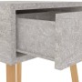 Betongrauer Nachttisch aus Holzwerkstoff, 40 x 40 x 56 cm von vidaXL, Nachttische - Ref: Foro24-326803, Preis: 54,95 €, Rabat...