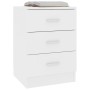 Nachttische 2 Stück aus weißem Sperrholz 38x35x56 cm von vidaXL, Nachttische - Ref: Foro24-800451, Preis: 99,33 €, Rabatt: %