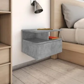 Floating bedside table 2 pcs concrete gray wood 40x31x27 cm by vidaXL, Nightstands - Ref: Foro24-800414, Price: 54,24 €, Disc...