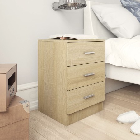 Nachttische 2 Stück Spanplatte Sonoma Eiche Farbe 38x35x56cm von vidaXL, Nachttische - Ref: Foro24-800457, Preis: 102,09 €, R...