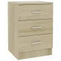 Nachttische 2 Stück Spanplatte Sonoma Eiche Farbe 38x35x56cm von vidaXL, Nachttische - Ref: Foro24-800457, Preis: 100,36 €, R...