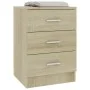 Nachttische 2 Stück Spanplatte Sonoma Eiche Farbe 38x35x56cm von vidaXL, Nachttische - Ref: Foro24-800457, Preis: 100,36 €, R...