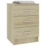 Nachttische 2 Stück Spanplatte Sonoma Eiche Farbe 38x35x56cm von vidaXL, Nachttische - Ref: Foro24-800457, Preis: 102,09 €, R...