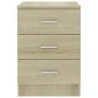 Nachttische 2 Stück Spanplatte Sonoma Eiche Farbe 38x35x56cm von vidaXL, Nachttische - Ref: Foro24-800457, Preis: 100,36 €, R...