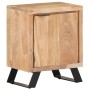 Solid acacia wood bedside table natural edge 40x30x50 cm by vidaXL, Nightstands - Ref: Foro24-323519, Price: 118,54 €, Discou...