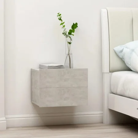 Concrete gray plywood bedside table 40x30x30 cm by vidaXL, Nightstands - Ref: Foro24-801061, Price: 38,49 €, Discount: %