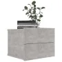 Concrete gray plywood bedside table 40x30x30 cm by vidaXL, Nightstands - Ref: Foro24-801061, Price: 38,49 €, Discount: %