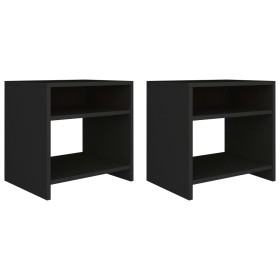 Nachttische 2 Stück schwarzes Sperrholz 40x30x40 cm von vidaXL, Nachttische - Ref: Foro24-800012, Preis: 43,56 €, Rabatt: %