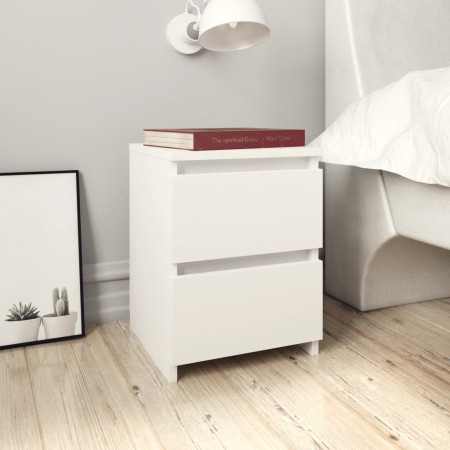 Weißer Nachttisch aus Sperrholz, 30 x 30 x 40 cm von vidaXL, Nachttische - Ref: Foro24-800513, Preis: 41,33 €, Rabatt: %