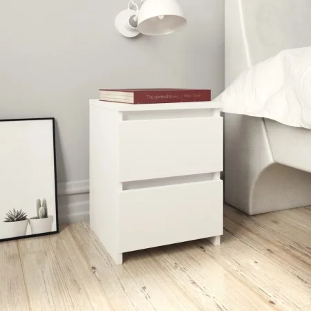 White plywood nightstand 30x30x40 cm by vidaXL, Nightstands - Ref: Foro24-800513, Price: 42,74 €, Discount: %
