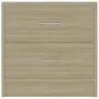 Nachttisch aus eichenfarbenem Sperrholz, 40 x 30 x 40 cm von vidaXL, Nachttische - Ref: Foro24-801041, Preis: 42,66 €, Rabatt: %
