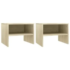 Nightstands 2 pcs oak-colored plywood 40x30x30 cm by vidaXL, Nightstands - Ref: Foro24-800070, Price: 41,56 €, Discount: %