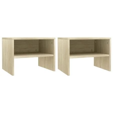 Nachttische 2 Stück eichenfarbenes Sperrholz 40x30x30 cm von vidaXL, Nachttische - Ref: Foro24-800070, Preis: 41,54 €, Rabatt: %