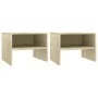 Nightstands 2 pcs oak-colored plywood 40x30x30 cm by vidaXL, Nightstands - Ref: Foro24-800070, Price: 41,54 €, Discount: %