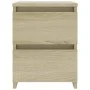 Bedside table made of Sonoma oak-colored particle board, measuring 30x30x40 cm. by vidaXL, Nightstands - Ref: Foro24-800519, ...