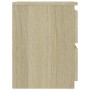 Mesita de noche aglomerado color roble Sonoma 30x30x40 cm de vidaXL, Mesitas de noche - Ref: Foro24-800519, Precio: 36,40 €, ...