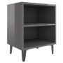 Nachttische Metallbeine 2 Stück glänzend grau 40x30x50 cm von vidaXL, Nachttische - Ref: Foro24-805814, Preis: 47,32 €, Rabat...