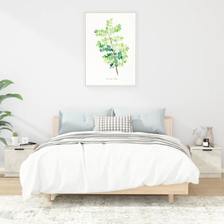 Nightstands 2 units concrete gray color 40x39x40 cm by vidaXL, Nightstands - Ref: Foro24-811205, Price: 56,27 €, Discount: %
