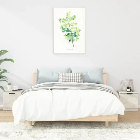 Nightstands 2 units concrete gray color 40x39x40 cm by vidaXL, Nightstands - Ref: Foro24-811205, Price: 55,66 €, Discount: %