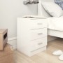 Nachttisch aus glänzend weißer Spanplatte 38x35x56 cm von vidaXL, Nachttische - Ref: Foro24-800462, Preis: 78,63 €, Rabatt: %