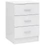 Nachttisch aus glänzend weißer Spanplatte 38x35x56 cm von vidaXL, Nachttische - Ref: Foro24-800462, Preis: 77,08 €, Rabatt: %