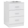 Glossy white chipboard bedside table 38x35x56 cm by vidaXL, Nightstands - Ref: Foro24-800462, Price: 78,63 €, Discount: %
