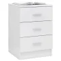 Nachttisch aus glänzend weißer Spanplatte 38x35x56 cm von vidaXL, Nachttische - Ref: Foro24-800462, Preis: 77,08 €, Rabatt: %