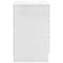 Nachttisch aus glänzend weißer Spanplatte 38x35x56 cm von vidaXL, Nachttische - Ref: Foro24-800462, Preis: 78,63 €, Rabatt: %