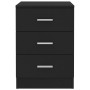 Mesita de noche de aglomerado negro 38x35x56 cm de vidaXL, Mesitas de noche - Ref: Foro24-800452, Precio: 62,69 €, Descuento: %