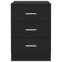 Schwarzer Nachttisch aus Spanplatte, 38 x 35 x 56 cm von vidaXL, Nachttische - Ref: Foro24-800452, Preis: 63,31 €, Rabatt: %