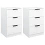 Mesitas de noche 2 unidades color blanco 40x36x65 cm de vidaXL, Mesitas de noche - Ref: Foro24-811269, Precio: 94,27 €, Descu...