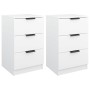 Nachttische 2 Einheiten weiß 40x36x65 cm von vidaXL, Nachttische - Ref: Foro24-811269, Preis: 95,65 €, Rabatt: %