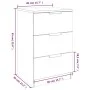 Mesitas de noche 2 unidades color blanco 40x36x65 cm de vidaXL, Mesitas de noche - Ref: Foro24-811269, Precio: 94,27 €, Descu...