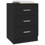 Mesitas de noche 2 unidades aglomerado negro 38x35x56 cm de vidaXL, Mesitas de noche - Ref: Foro24-800453, Precio: 91,51 €, D...